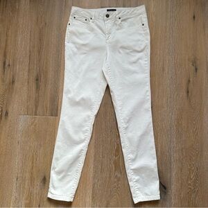 Needle & Cloth White Mid Rise Skinny Jeans Jeggings Lightweight Stretch - Size 8